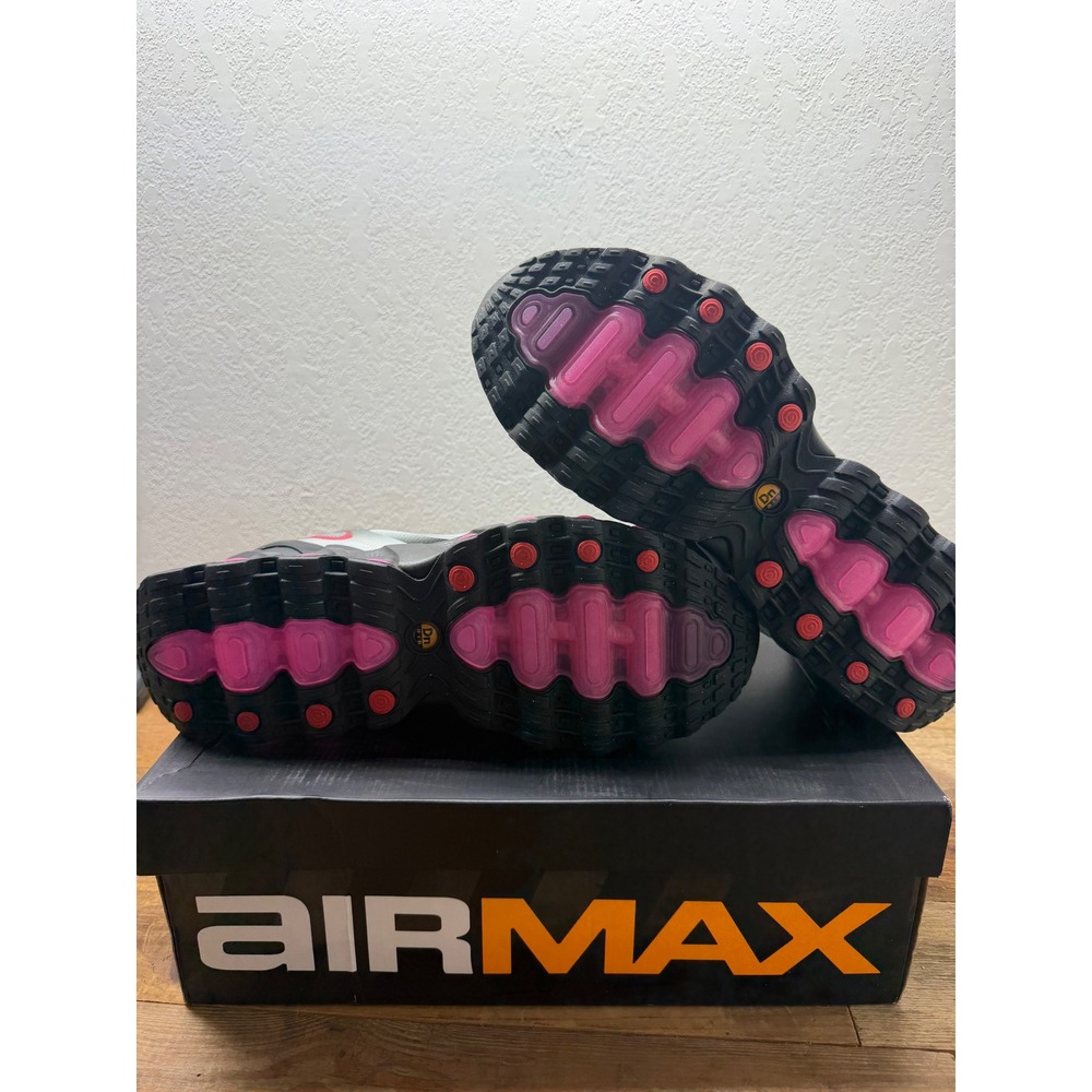 Nike Air Max Dn Smoke Grey Fireberry Black IH4119-004 Mens 12.5 Running Shoes - Picture 7 of 9